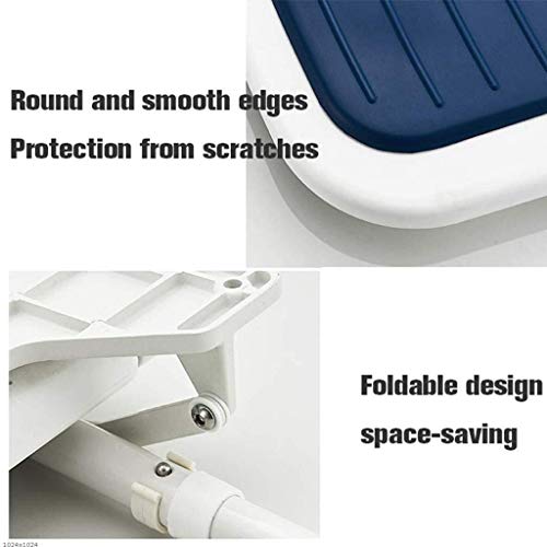 Siège de douche pliant réglable en acier inoxydable