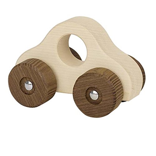 Preisvergleich Produktbild Goki Greifauto Holz hell Holzauto Baby Nature