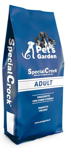 Special Crock Crocchette per Cane Adult a Base di Carne Manzo e Agnello Cibo Secco per Cani di Tutte le Razze Alimentazione Completa e Bilanciata Sacco da 20 kg Made in Italy