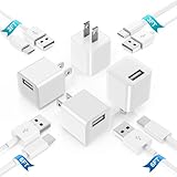 4Pack iPhone 16 15 USB Charger Block, [MFi Certified] 3FT&6FT USB A to USB C Cable with USB Wall Charger Plug for iPhone 16 15 Pro Max Plus, Apple Carplay USB C Charging Cord Type C for iPad,Samsung