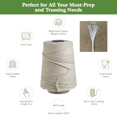 image for Regency Wraps Butchers Cooking Twine, Heavy Duty, 500ft,16 Ply, 2.4mm,