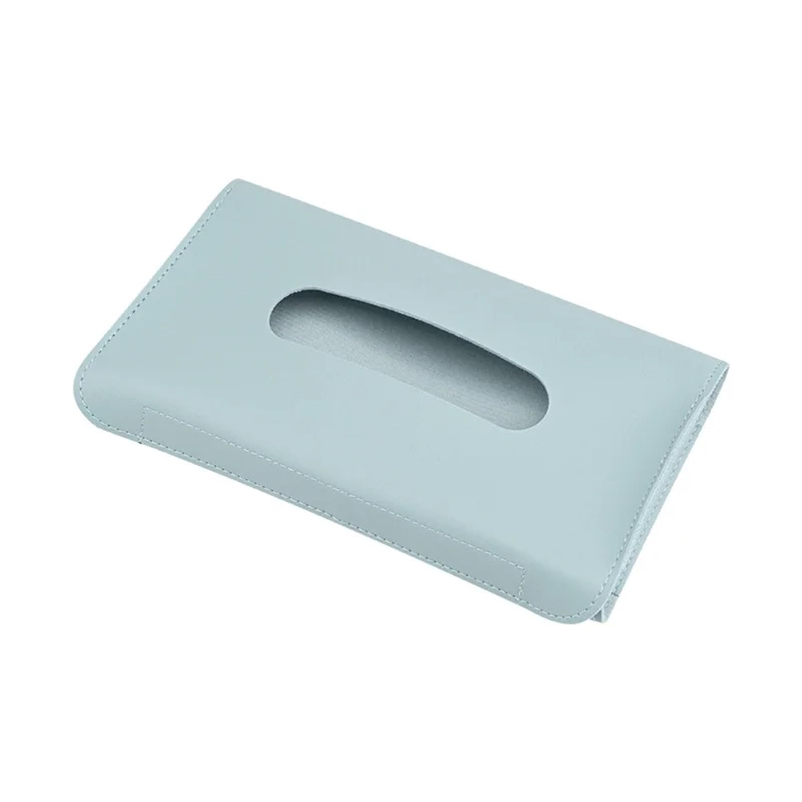 Car Trim Interior Car Visor Tissue Holder PU Leather Hanging Paper Towel Clip Napkin Backseat Case Auto Interior(Blue)