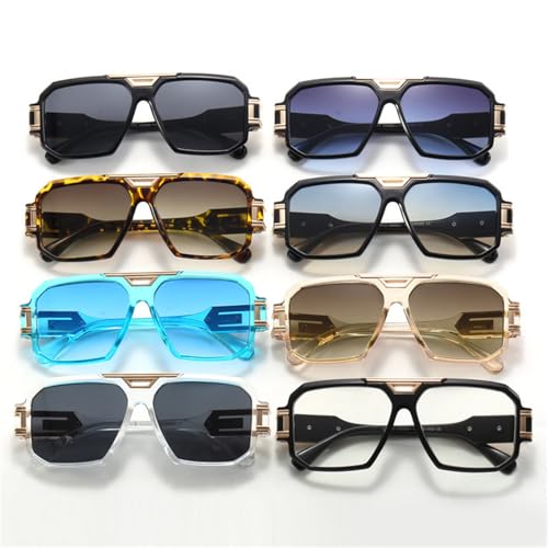 willochra Fashion Oversized Classic Square Sunglasses Cool Men Vintage Metal Pilot black Sun Glasses Women Shades UV4004