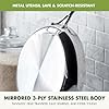 GreenPan Valencia Pro Tri-Ply Stainless Steel 8” Frying Pan Skillet, PFAS-Free Ceramic Nonstick Coating, Induction Ready Cookware, All Cooktops, Eggs & Omelets, Dishwasher & Oven Safe 600F #4