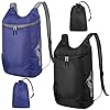 Guiqulai 2Pack Packable Hiking Backpack Lightweight Hiking Daypacks Waterproof Foldable Small Backpack Bag for Men Women Casual Daypacks for Climbing Camping Touring Cycling Travel Outdoor Sport 20L