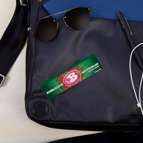 Bubblicious Watermelon Gum, 18 Packs of 5 Pieces (90 Total Pieces)