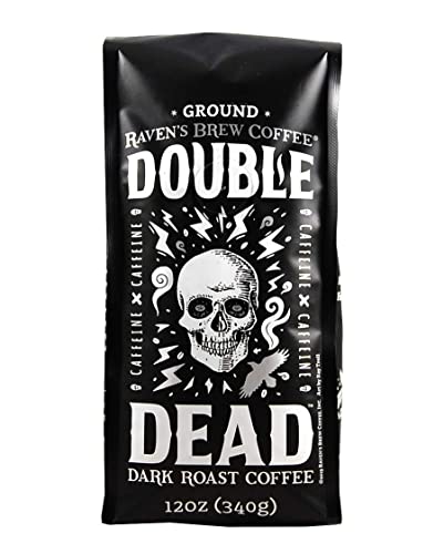 Raven’s Brew Coffee - Double Dead™ - Dark Roast, Naturally High Caffeine (Ground, 12 oz) Raven’s Brew Coffee - Double Dead™ - Dark Roast, Naturally High Caffeine (Ground, 12 oz)