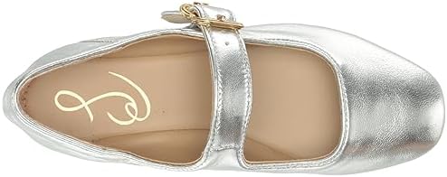 Sam Edelman Kids Girls Michaela Kids Mary Jane Flat, Soft Silver, 3 Big | Image 4
