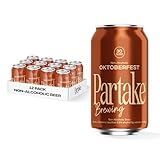 Partake Brewing Craft Non Alcoholic Beer, Oktoberfest 12 Pack x 12 Fl Oz Cans - Low-Calorie, Low-Carb, No Sugar, All-Natural Ingredients - Award-Winning Taste, Non Alcoholic Beer Without the Empty Calories