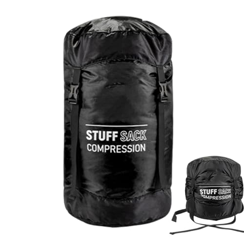 Sleeping Bag Compression Sack - Compression Stuff Sack | Sleeping Bag Stuff Sack | Waterproof Travel Compression Bags | Lightweight Outdoor Gear, Breathable Hiking Supplies for Adventures