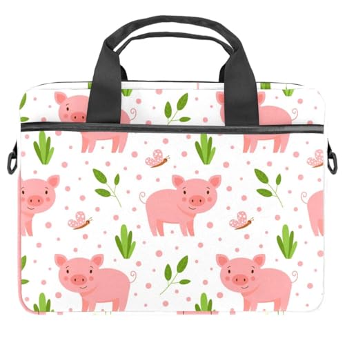 Maletín bandolera para laptop de Cute Little Pigs, el regalo perfecto y original para estudiantes