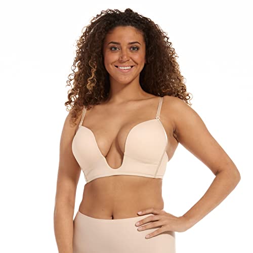 MAGIC BODYFASHION Damen V-Bra Stiefe BH, Latte, NA (Herstellergröße: 85C) Cover