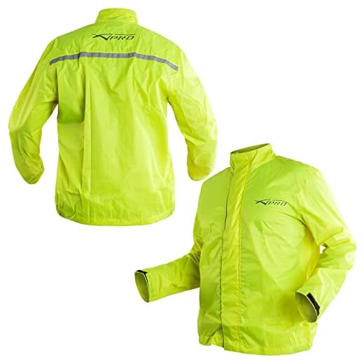 Chaqueta impermeable antilluvia mono impermeable moto cortavientos Fluo M