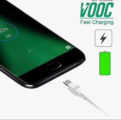 Image of 20W SuperVOOC Micro Usb 7 Pin Data Sync Fast Charging Cable For Cellular Phones Oppo Reno /Oppo F9 Pro / F11 Pro Upto 4Amp For All Oppo Smartphones