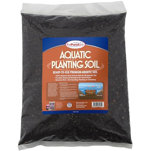 The Pond Guy Planting Soil for Decorative Backyard Water Gardens & Patio Ponds Premium Natural Plant Media for Aquatic Horticulture 4 Quarts