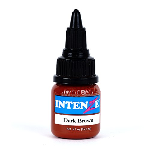 Intenze Tattoo Ink Dark Brown .5 Ounces