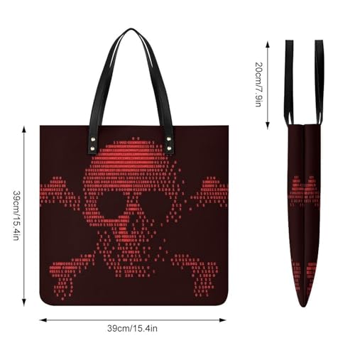 Sac à bandoulière tote bag voyage imprimé crânes parfait pour vos sorties en ville