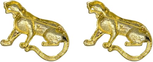 Image of Set of 2 Brooch Lapel Pins With Rhinestones