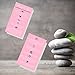 Spanish Lymphatic Massage aftercare Cards | Physical Printed 2 x 3.5” inches Business Card Size | Pink with White Design