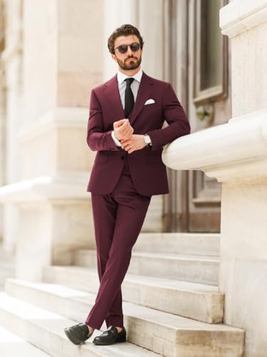 3 Piece Suit Men Slim Fit Suit Double Breasted Suit Men Two Button Blazer Formal Suit for Wedding Party Suits4