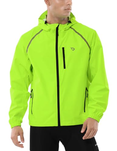baleaf Men's Rain Jacket Yellow