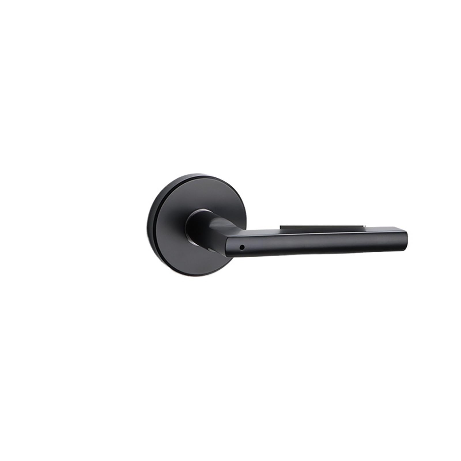 Sjloynwq Matt Black 304 Stainless Steel Bathroom Lock Keyless Black Door Handle Home(Matt Black)
