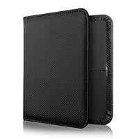 CoBak Kfz Zulassungs Fahrzeugschein Hülle und Versicherungshalter – Magnetverschluss Auto Organizer für das Handschuhfach im, Zubehörtasche für wichtige Dokumente Karten(Carbonfaser Schwarz)