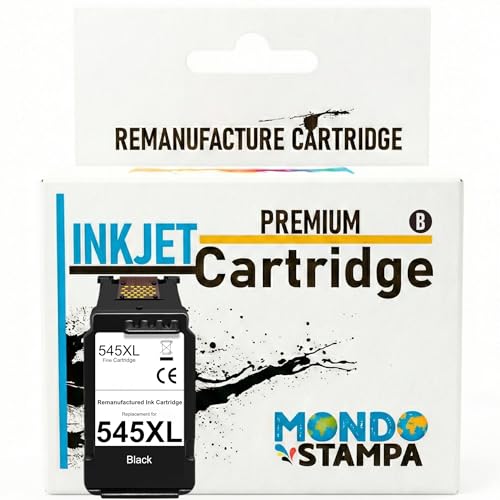 Mondo Stampa   545XL PG545 Cartuchos de tinta regenerados para Canon PG 545 545XL (1 negro) para Pixma TR4550 TR4551 MG2550s MG2550 MG3050 MG2950 MG2555s TS3350 TS3150 TS315150 TS3151151 TS205