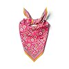 Womens Neck Scarf 21″x21″ Small Square | Headband Scarf Ethnic Bandana Head Scarf Flowering Breathable Lightweight