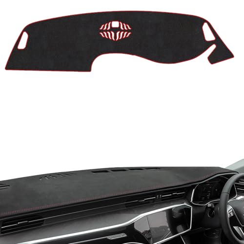 ホンダ 新型 ZR-V 2023年4月~現行 専用 ダッシュボードマット 反射防止 滑り止め ダッシュボードマットカバー スエード素材 日焼け防止 傷隠し 車用ダッシュボードカバー インテリア アクセサリー 触り心地良い (Black Red)