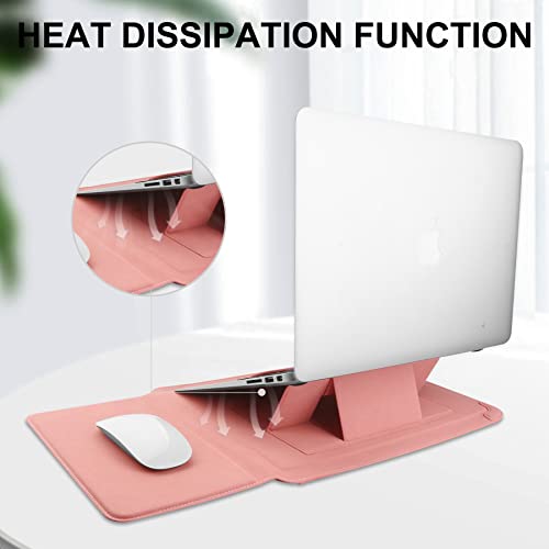 HoYiXi 15 16 Inch Laptop Sleeve Case Leather Bag for MacBook Pro 16 2021 & 2019/ASUS Vivobook 15/HUAWEI MateBook D15/HP 15.6" PC/MacBook Pro 15/Surface Laptop 3/Dell Inspiron 15/Lenovo IdeaPad - Image 3