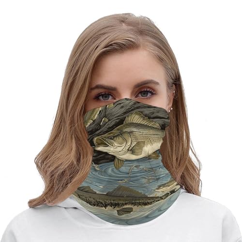 Pañuelo para el cuello cortaviento transpirable, máscara facial para pesca, protector solar, antifaz para polvo, balaclava, bandana para mujer y hombre, ideal para senderismo y pesca miniatura 4