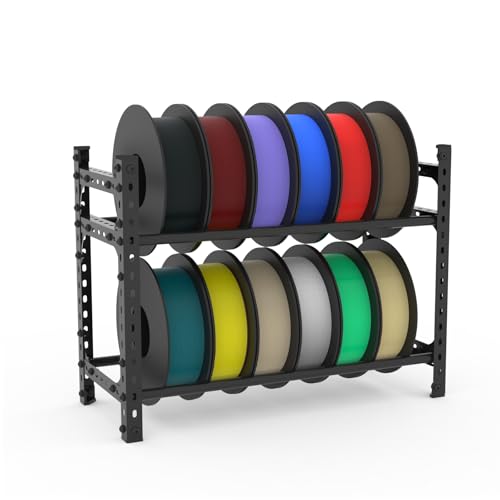FYSETC 3D Printer Filament Wall Rack, Heavy Duty Metal Shelf