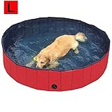 🐾►TRAGBAR: Der Pool läuft ab und lässt sich zusammenklappen. Er ist leicht zu transportieren und kann überall mit Ihnen und Ihrem Hund mitgebracht werden. Kann auch als Hundebecken, Hundebadewanne, Wasserteich im Freien, Fischteich, Babybadewanne verwendet werden.