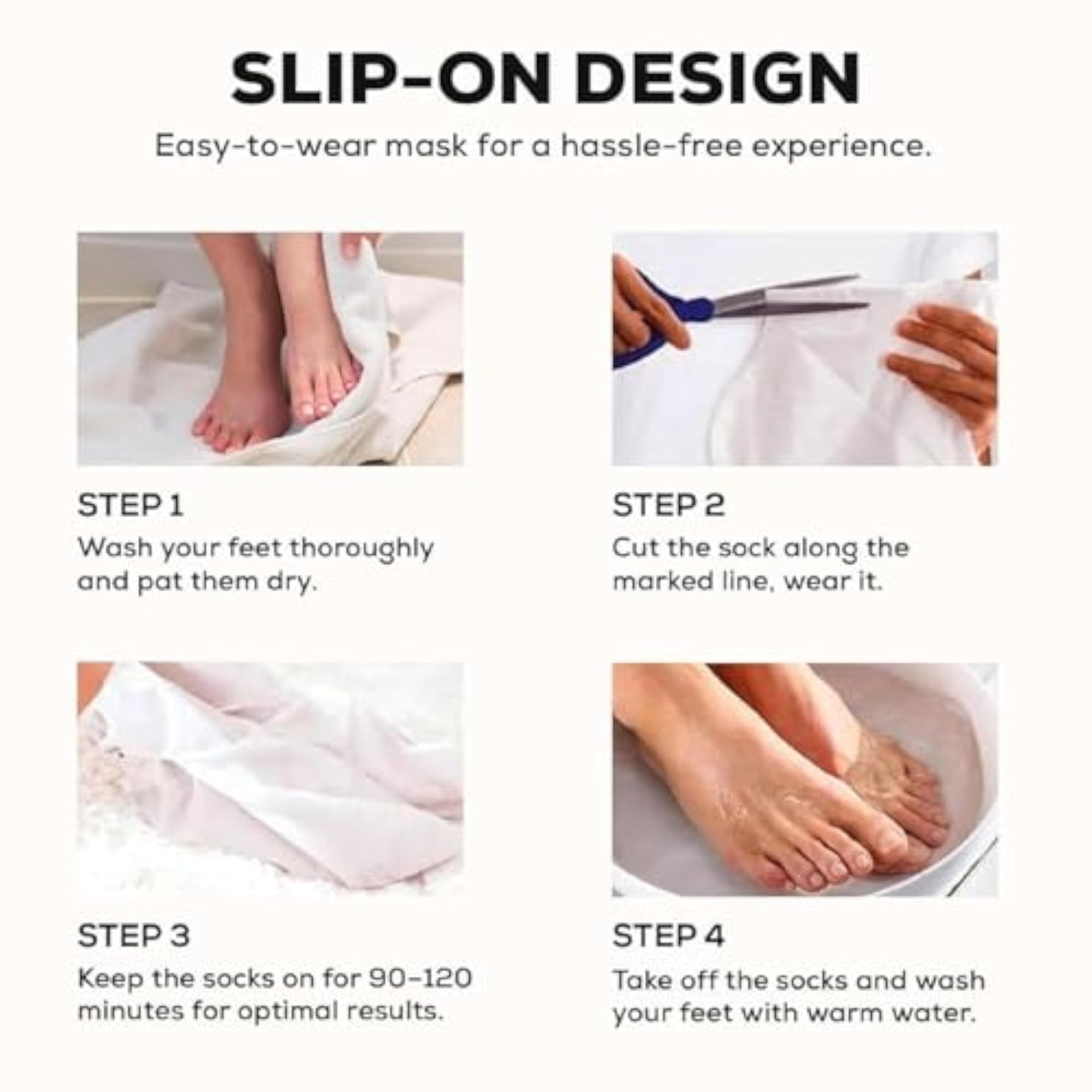 Goat Milk Foot Peeling Mask for Soft Feet