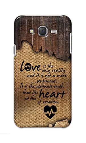 Image of PRINTFIDAA Love is The Only Reality and It is Not Mere Sentiment Printed Designer Hard Case for Samsung J7 (2015) / Samsung J7 NXT /Samsung J7 Neo /Samsung J7 Core Back Cover -(e) RPM1010