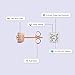 Diamond Stud Earring | 6 Carat IGI Certified Princess Shape Lab Grown Diamond Stud | 18K in Rose Gold | Circa Lab Diamond Stud Earrings | Prong Setting | FG-VS1-VS2 Quality | Friendly Diamonds