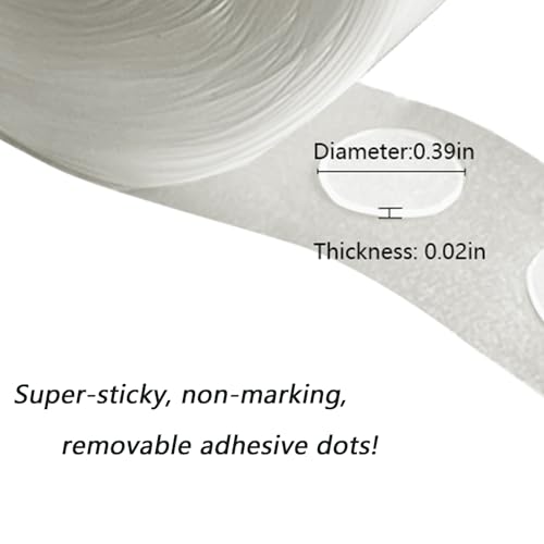 LMJIA 100PC Balloon Adhesive dots Two-Sided Adhesive Dots Clean Removable Non-Marking Adhesive Dots Adhesive for Crafts Balloons Holiday Party Decorations - Image 3