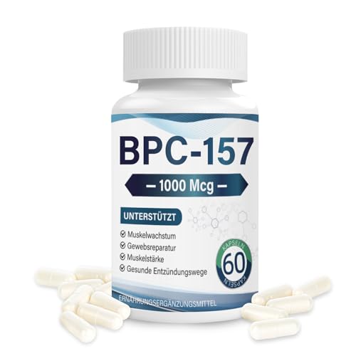 B-PC-157 Kapseln - Peptid Für Muskeln und Regeneration nach dem Training - Gewebeschutz - Fitness-Support - Non-GMO - Glutenfrei - 60 Kapseln