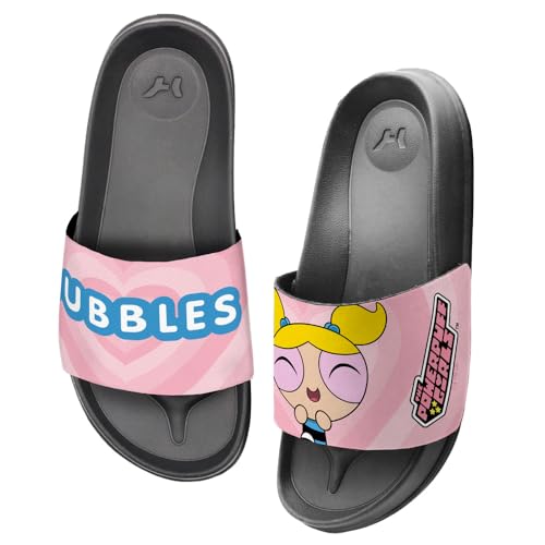 Powerpuff Girls Bubbles Unisex Adult Slides Adjustable Flip Flop Sandals Officially Licensed Hypd Slydr Switch™3