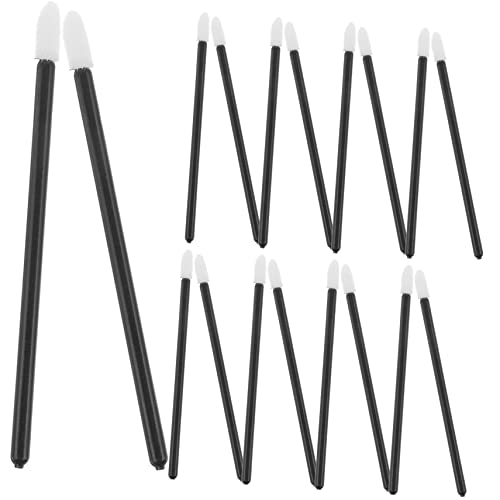 NULYLU 50pcs Disposable Lip Brush Applicator Portable Makeup Lipstick Lip Gloss Tools Perfect for Daily Use