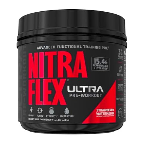 GAT SPORT Nitraflex Ultra Pre-Workout Supplement (30 Servings, Strawberry Watermelon) Cover