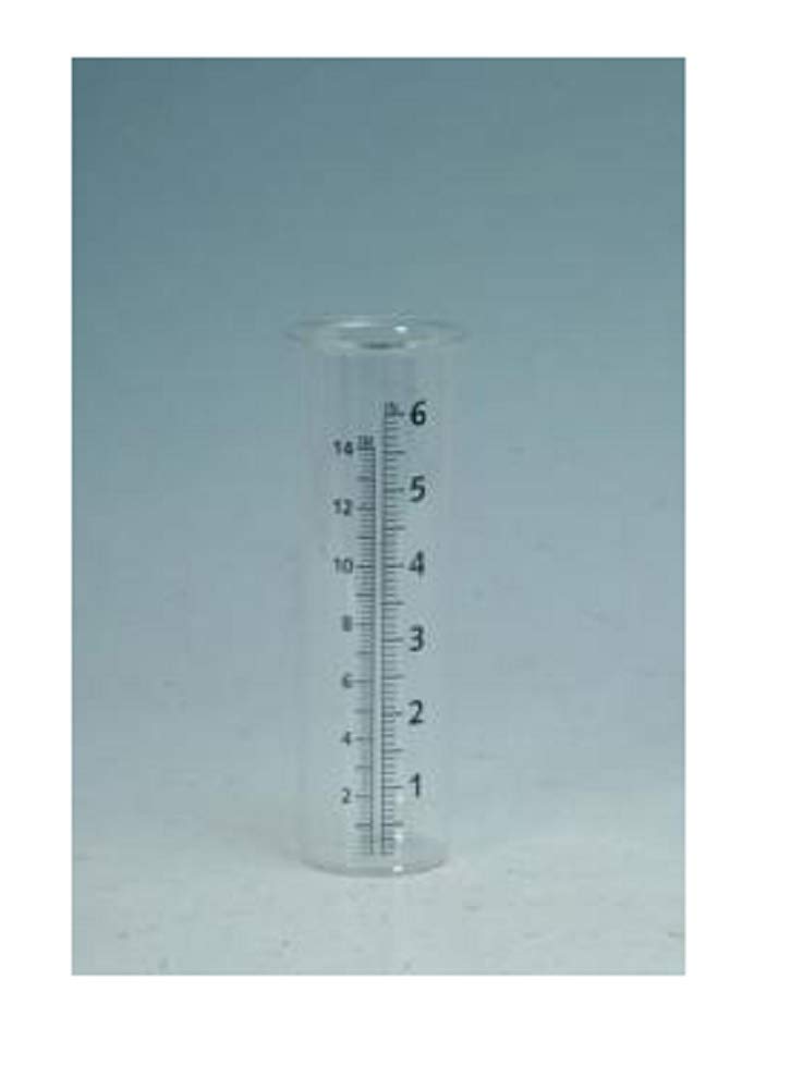 Mayrich Co. 2"x 7" Glass Rain Gauge Jar 0445