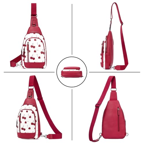 Image of CLUCI Crossbody Bags for Women Men,Leather Sling Bag Cross Body Backpack for Woman Gifts for Women Birthday Unique