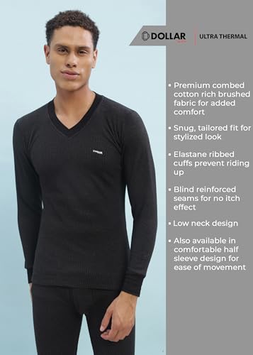 Image of Dollar Ultra Mens Thermal V Neck Full Sleeve Top