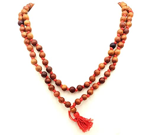 Lal Chandan Mala | Red Sandalwood | Natural & Certified 108 Beads...