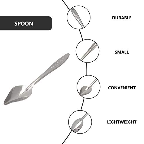 5 Stück Vogel- Papageien- Futterlöffel Edelstahl Langlebig Milchmedizin Papagei Vogel Handfütterungslöffel für Pfingstrosen Nymphensittiche Haustierfutterlöffel Kaninchen Hamster Kleintiere