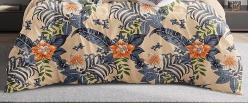 Image of The Royal King Collection 350 TC King Size Bedsheet with 2 King Size Pillow Covers| Beautiful Designer Flat Sheet | Luxury Soft Sheet (3pcs Set) |108x108 inches. (Multicolor-6602)