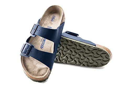 Birkenstock Unisex Arizona Soft Footbed Desert Soil Blue Birko-flor 43 R EU Women's 12-12.5 US/Men's 10-10.5 US3