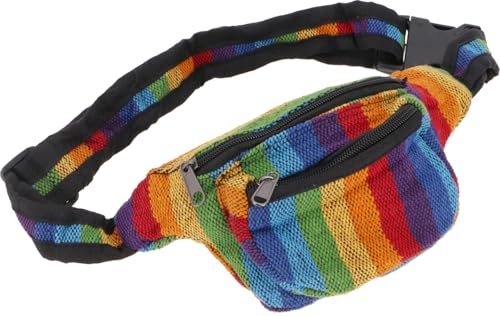 Ethno Sidebag & Gürteltasche Hüfttasche - Modell 6 Mehrfarbig Baumwolle Size:One Size 14x22 cm Festival- Bauchtasche Hippie